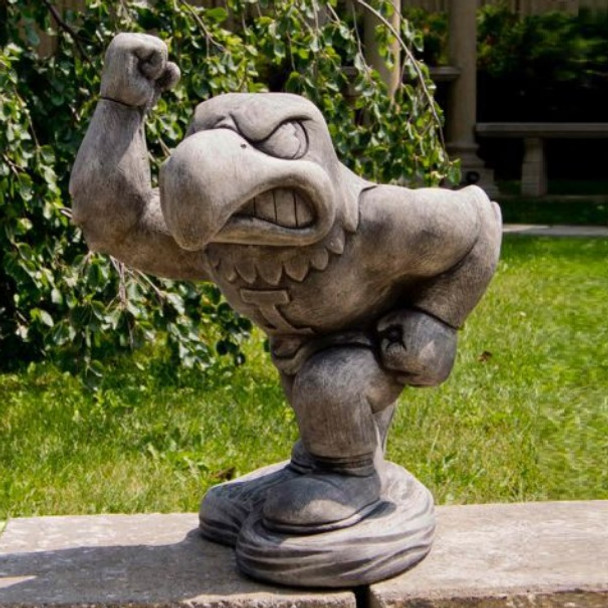 Iowa Hawkeyes Vintage Mascot Garden Statue | Stonecasters | 2981TR Iowa Hawkeyes Vintage Mascot Garden Statue | Stonecasters | 2981TR
