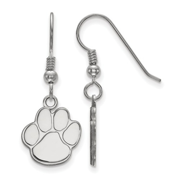 Auburn University Tigers Paw Dangle Earrings | Logo Art | SS071AU