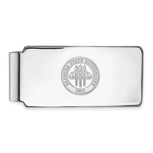 Florida State Seminoles Sterling Silver Money Clip | Logo Art | SS081FSU