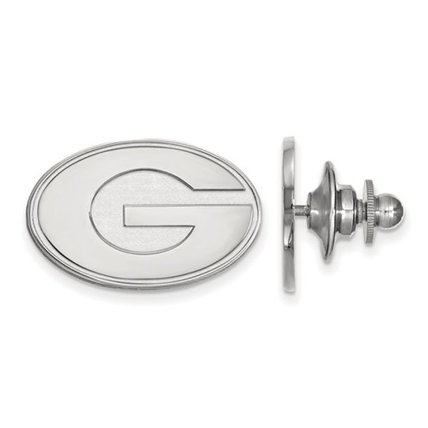 Georgia Bulldogs Sterling Silver Lapel Pin | Logo Art | SS011UGA