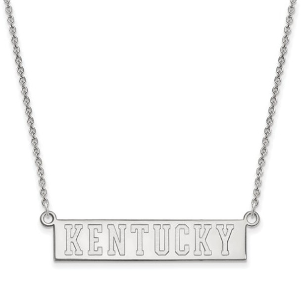 Kentucky Text Sterling Silver Necklace | Logo Art | SS072UK-18