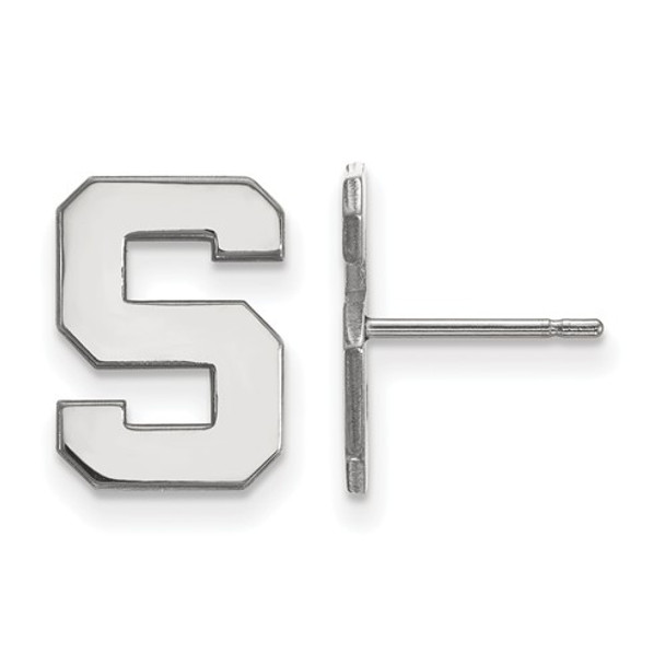 MSU Spartans S Logo Sterling Silver Post Earrings | Logo Art | SS009MIS