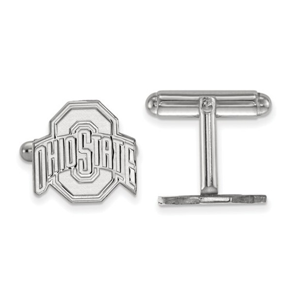 Ohio State Buckeyes Sterling Silver Cufflinks | Logo Art | SS012OSU