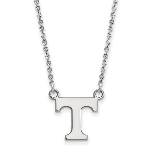 Tennessee Volunteers T Sterling Silver Pendant Necklace | Logo Art | SS015UTN-18
