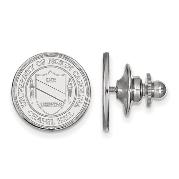 UNC Crest Sterling Silver Tar Heels Lapel Pin | Logo Art | SS059UNC