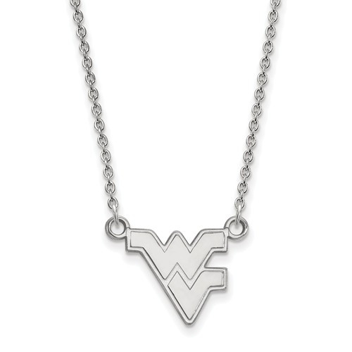 West Virginia Mountaineers Sterling Silver Pendant Necklace | Logo Art | SS015WVU-18