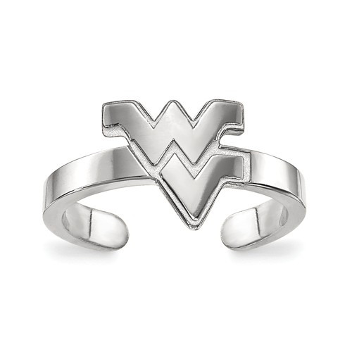 West Virginia Mountaineers Sterling Silver Toe Ring | Logo Art | SS029WVU