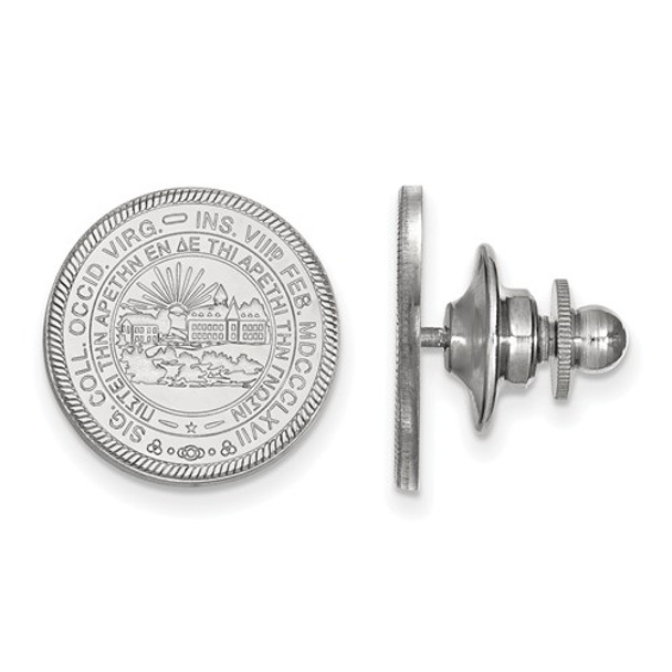 West Virginia Crest Sterling Silver Lapel Pin | Logo Art | SS051WVU