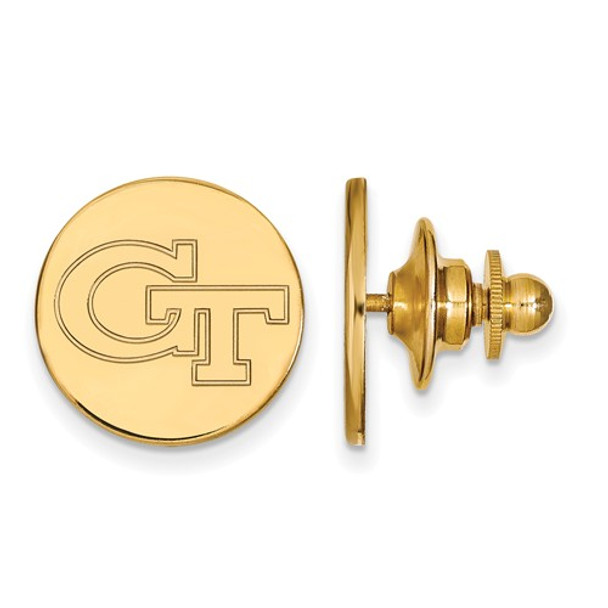 Georgia Tech GT Logo 14K Gold Yellow Jackets Lapel Pin | Logo Art | 4Y062GT