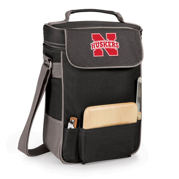 Nebraska Huskers Duet Wine and Cheese Picnic Tote | Picnic Time | 623-04-175-402-0-1