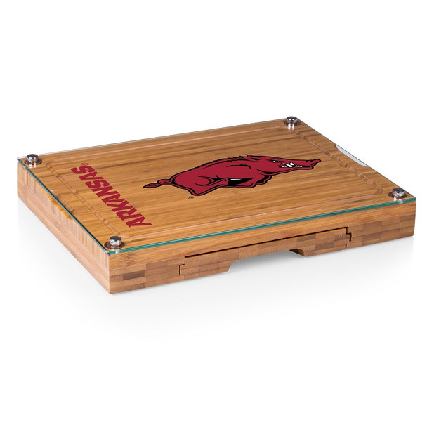 Arkansas Razorbacks Concerto Bamboo Cutting Board | Picnic Time | 919-00-505-034-0