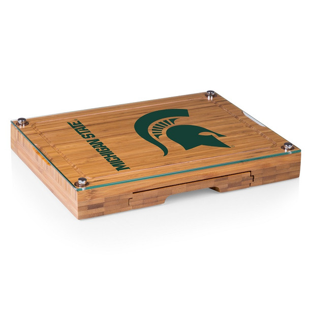 MSU Spartans Concerto Bamboo Cutting Board | Picnic Time | 919-00-505-354-0