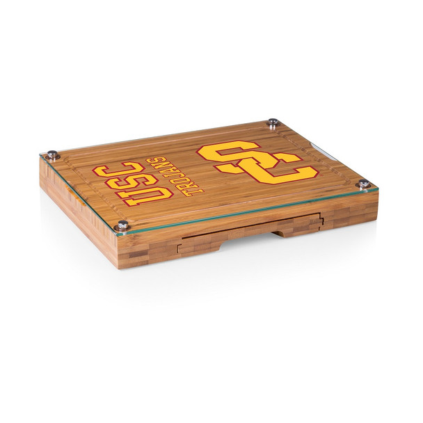 USC Trojans Concerto Bamboo Cutting Board | Picnic Time | 919-00-505-094-0