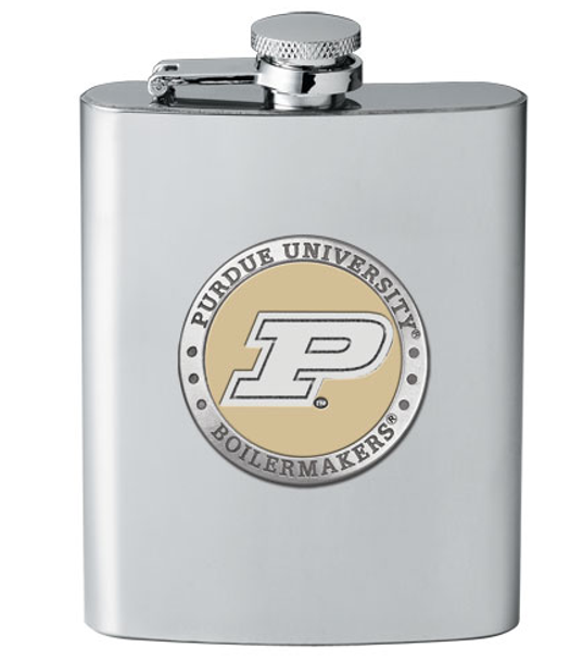 Purdue Boilermakers Flask | Heritage Pewter | FSK10222EY Purdue Boilermakers Flask | Heritage Pewter | FSK10222EY