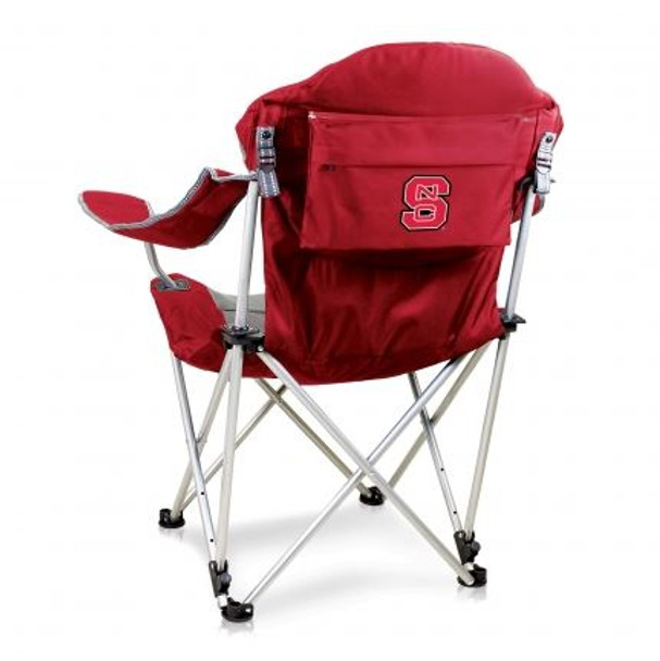 NC State Wolfpack Reclining Camp Chair - Red | Picnic Time | 803-00-100-424-0