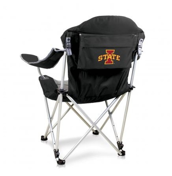 Iowa State Cyclones Reclining Camp Chair - Black | Picnic Time | 803-00-175-234-0