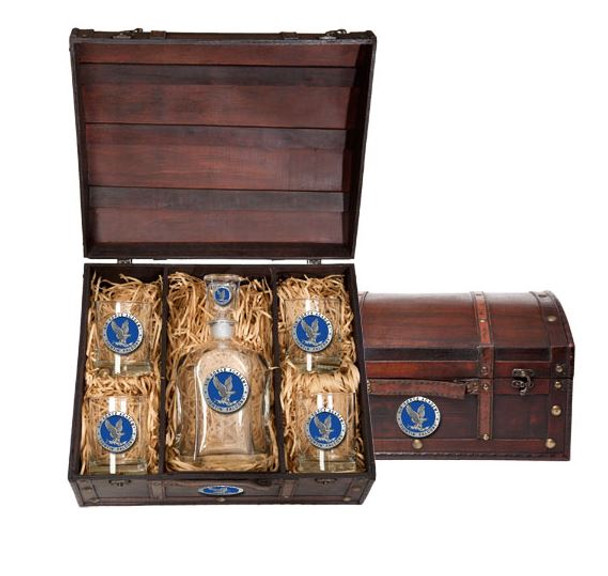 Air Force Academy Decanter Chest Set | Heritage Pewter | CPTC10271EB