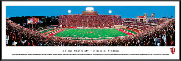 Indiana Hoosiers Standard Frame Panoramic Photo - 50 Yard Line | Blakeway | INU1F Indiana Hoosiers Standard Frame Panoramic Photo - 50 Yard Line | Blakeway | INU1F