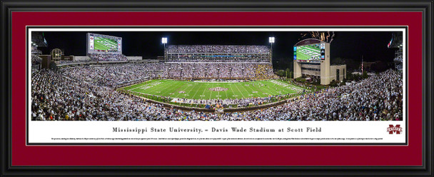 Mississippi St. Bulldogs Panoramic Photo Deluxe Matted Frame - 50 Yard Line | Blakeway | MSSU2D Mississippi St. Bulldogs Panoramic Photo Deluxe Matted Frame - 50 Yard Line | Blakeway | MSSU2D
