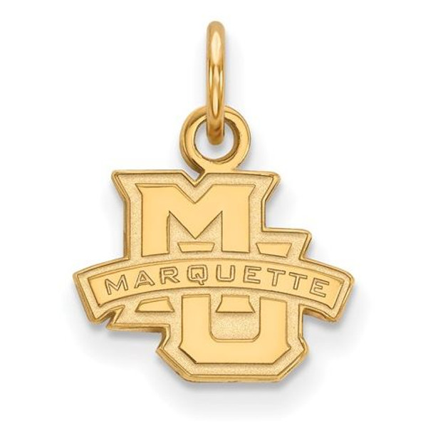 Marquette University 10k Yellow Gold Extra Small Pendant | Logo Art | 1Y001MAR