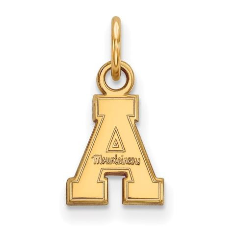 Appalachian State University 14k Yellow Gold Extra Small Pendant | Logo Art | 4Y001APS