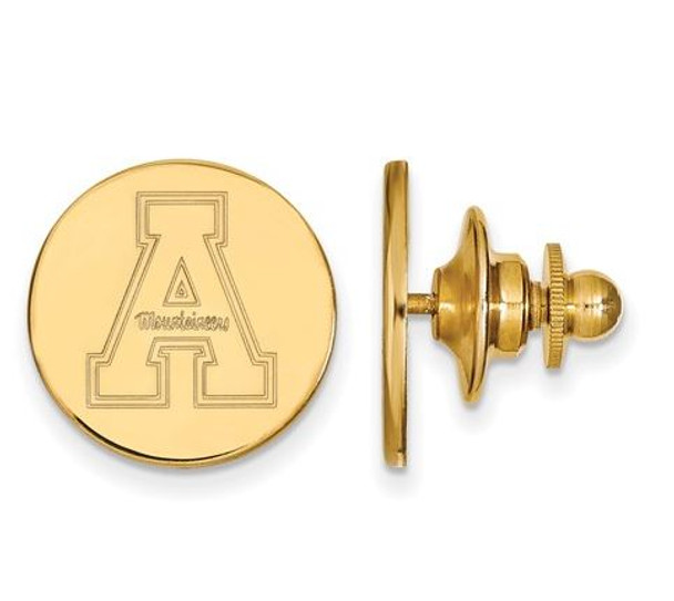 Appalachian State University Sterling Silver Gold Plated Lapel Pin | Logo Art | GP009APS