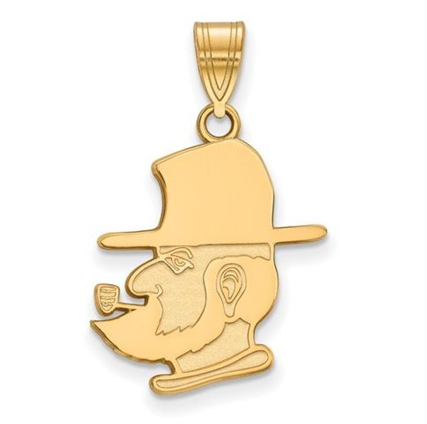 Appalachian State University Mountaineers 10k Yellow Gold Large Pendant | Logo Art | 1Y017APS