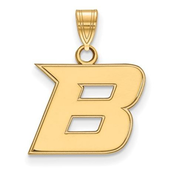 Boise State University 10k Yellow Gold Small Pendant | Logo Art | 1Y005BOS