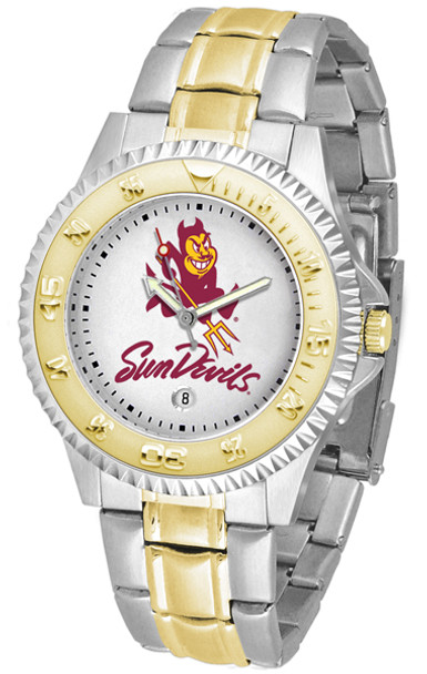 Arizona State Sun Devils Men's Competitor Two-Tone Watch | SunTime | ST-CO3-ASD-COMPMG Arizona State Sun Devils Men's Competitor Two-Tone Watch | SunTime | ST-CO3-ASD-COMPMG