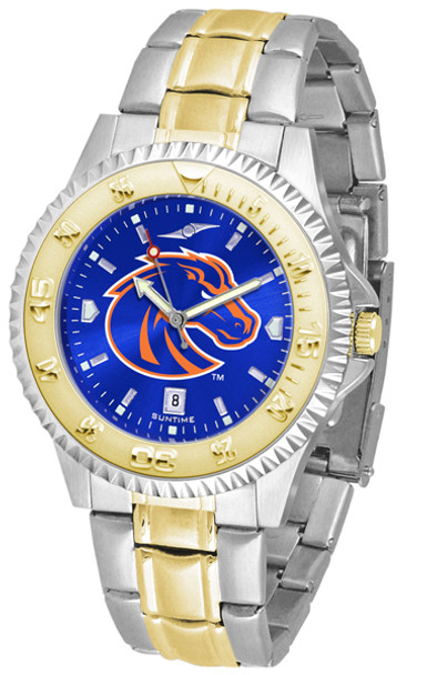 Boise State Broncos Men's Competitor Two-Tone AnoChrome Watch | SunTime | st-co3-bsb-compmg-a