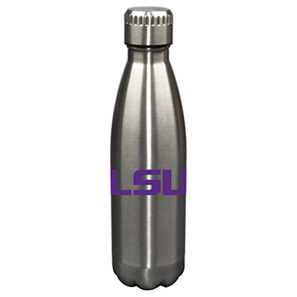 LSU Tigers 17oz Stainless Steel Water Bottle  | Memory Company | MEM-LSU-710101 LSU Tigers 17oz Stainless Steel Water Bottle  | Memory Company | MEM-LSU-710101