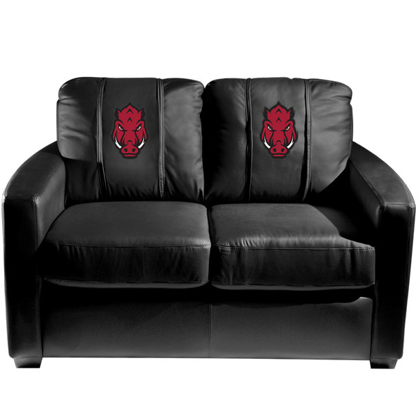 Arkansas Razorbacks Secondary Logo  Silver Love Seat | Dreamseat | XZ7759003LSCDBK-PSCOL12016
