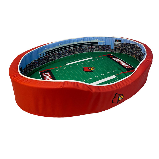 Louisville Cardinals Stadium Pet Bed | Stadium Spot | FB-LOU-20 Louisville Cardinals Stadium Pet Bed | Stadium Spot | FB-LOU-20