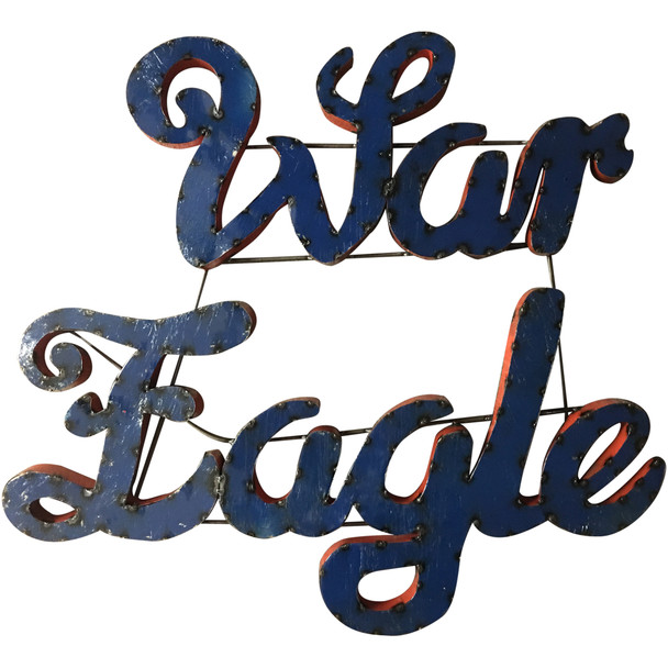 Auburn Tigers Recycled Metal Wall Decor War Eagle