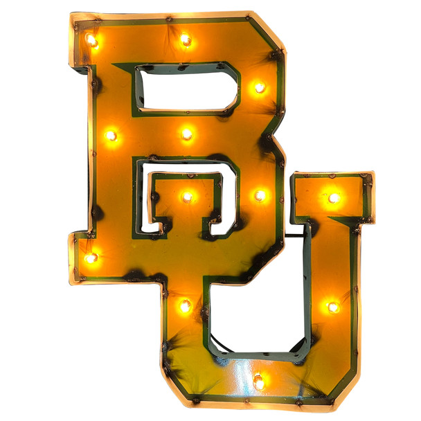 Baylor Bears Recycled Metal Wall Decor Illuminated | LRT SALES | BUWDLGT Baylor Bears Recycled Metal Wall Decor Illuminated | LRT SALES | BUWDLGT