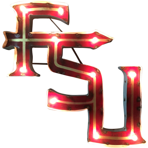 FSU Seminoles Recycled Metal Wall Decor FSU Illuminated | LRT SALES | FSUWDLGT FSU Seminoles Recycled Metal Wall Decor FSU Illuminated | LRT SALES | FSUWDLGT