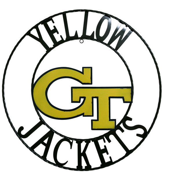 Georgia Tech Yellow Jackets Wrought Iron Wall Decor | LRT SALES | GTWRI24