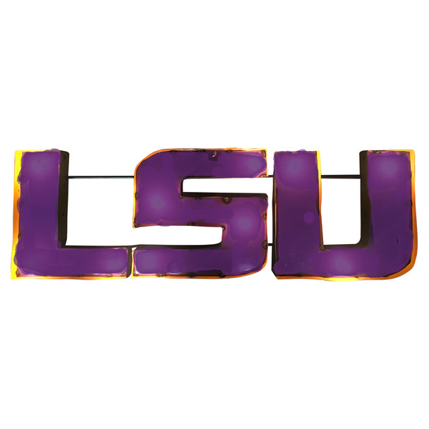 LSU Tigers Recycled Metal Wall Decor LSU | LRT SALES | LSU1WD
