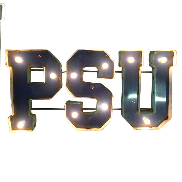 Penn State Nittany Lions Recycled Metal Wall Decor PSU Illuminated | LRT SALES | PSULGT Penn State Nittany Lions Recycled Metal Wall Decor PSU Illuminated | LRT SALES | PSULGT
