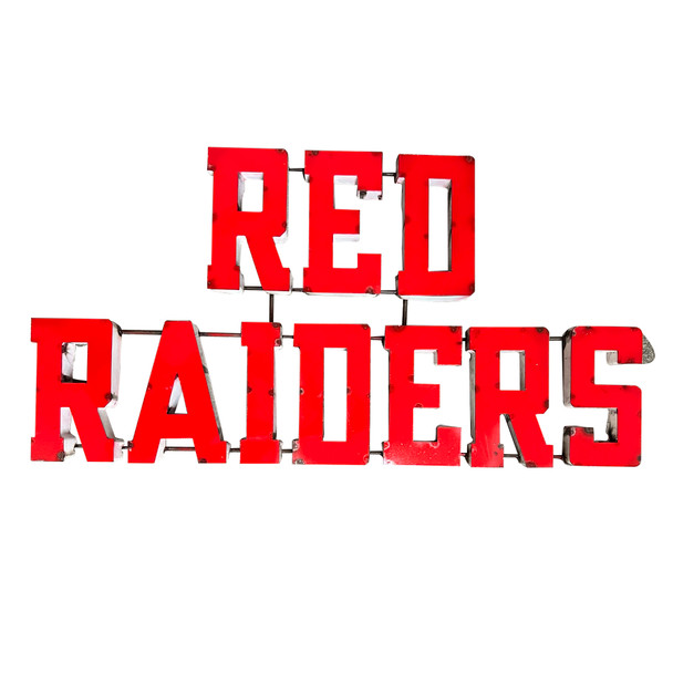 Texas Tech Red Raiders Recycled Metal Wall Decor Red Raiders | LRT | REDRAIDERSWD