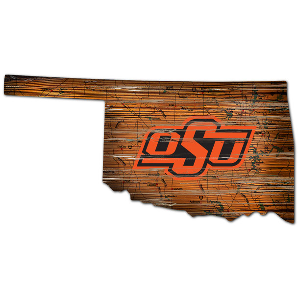 Oklahoma State Cowboys Distressed State Wall Art |FAN CREATIONS |  C0728-Oklahoma State Oklahoma State Cowboys Distressed State Wall Art |FAN CREATIONS |  C0728-Oklahoma State