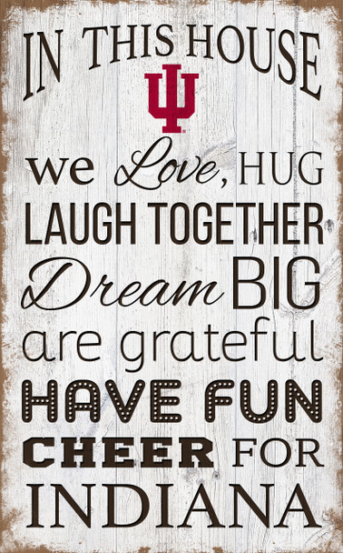 Indiana Hoosiers In This House Wall Art |FAN CREATIONS | C0976-Indiana