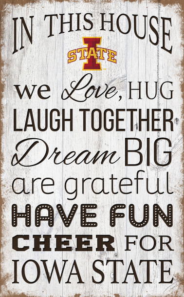 Iowa State Cyclones In This House Wall Art |FAN CREATIONS | C0976-Iowa State