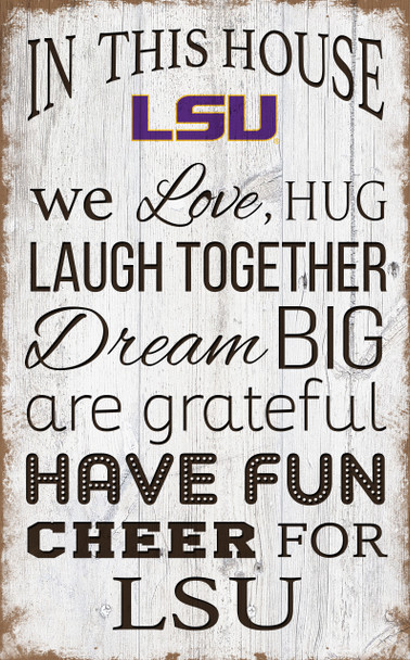 LSU Tigers In This House Wall Art |FAN CREATIONS | C0976-LSU LSU Tigers In This House Wall Art |FAN CREATIONS | C0976-LSU