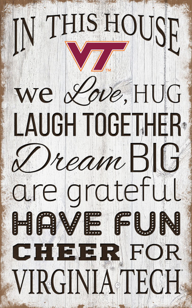 Virginia Tech Hokies In This House Wall Art |FAN CREATIONS | C0976-Virginia Tech Virginia Tech Hokies In This House Wall Art |FAN CREATIONS | C0976-Virginia Tech