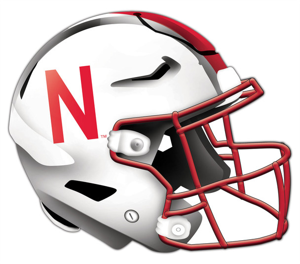 Nebraska Huskers Authentic Helmet Cutout 24" Wall Art | FAN CREATIONS |  C0987-Nebraska