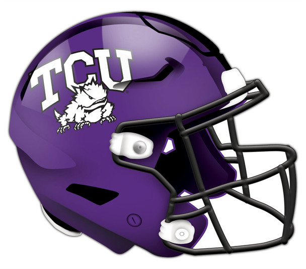 TCU Horned Frogs Authentic Helmet Cutout 24" Wall Art | FAN CREATIONS |  C0987-TCU TCU Horned Frogs Authentic Helmet Cutout 24" Wall Art | FAN CREATIONS |  C0987-TCU