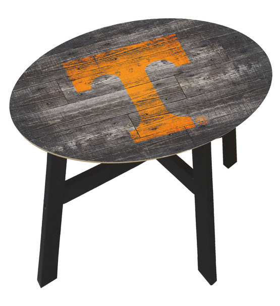 Tennessee Volunteers Distressed Wood Side Table |FAN CREATIONS | C0823-Tennessee Tennessee Volunteers Distressed Wood Side Table |FAN CREATIONS | C0823-Tennessee
