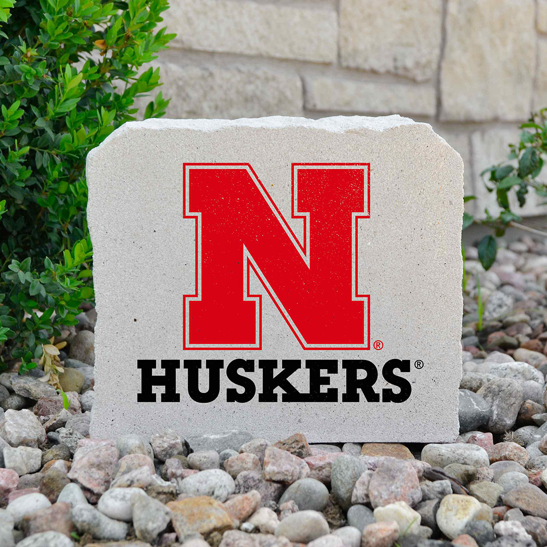 Nebraska Huskers Decorative Stone Logo N - 7