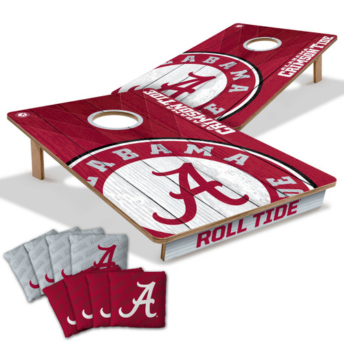 Alabama Crimson Tide 2x3 All Wood Cornhole Game Set